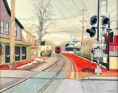 Station Crossing, New Hope, PA by Michael Trovato - Auction record, sale price, and art valuation. Compare with similar artists and explore comparable artworks.