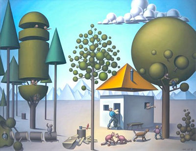 Surreal Landscape by Franz Jozef - Auction record, sale price, and art valuation. Compare with similar artists and explore comparable artworks.