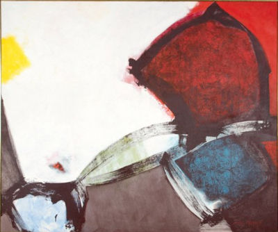 V (Series 72: Still point, Holding Place, Bedrock) by Carl Morris - Auction record, sale price, and art valuation. Compare with similar artists and explore comparable artworks.