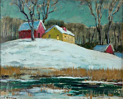 Barns in Snow