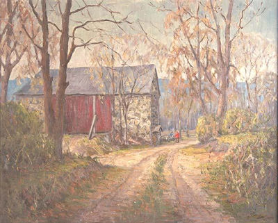 Barn on River Road, New Jersey