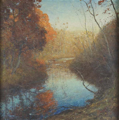 Calm Evening by Franklin De Haven - Auction record, sale price, and art valuation. Compare with similar artists and explore comparable artworks.