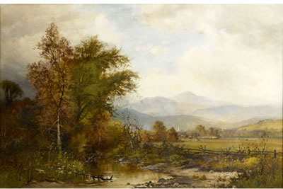 Untitled (Autumn Landscape) by Frank Clark Bromley - Auction record, sale price, and art valuation. Compare with similar artists and explore comparable artworks.