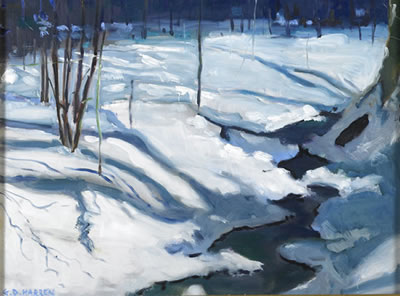 Frozen Stream by Glenn Harren - Auction record, sale price, and art valuation. Compare with similar artists and explore comparable artworks.