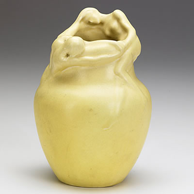 Vase with two nudes by Anna Marie Bookprinter Valentien - Auction record, sale price, and art valuation. Compare with similar artists and explore comparable artworks.