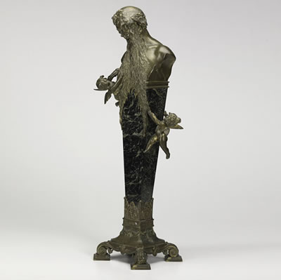 Two cherubs taunting a satyr