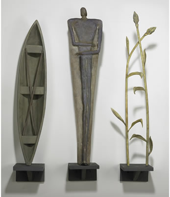 Three-part sculpture "Static Gesture," ca. 1989
