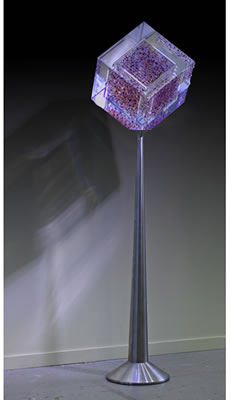 Sample artwork by Jon Kuhn (Born 1949), known for glass sculpture, fine-art decorative objects, wall panels, cubes - View similar artists and auction records