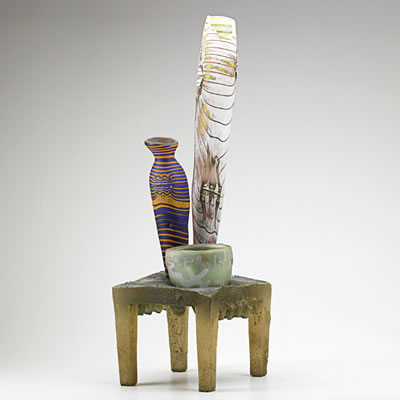 Sample artwork by Jose Chardiet (Born 1956), known for glass sculpture, educator - View similar artists and auction records