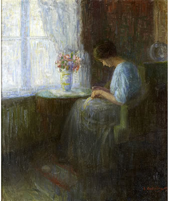 Woman by a window