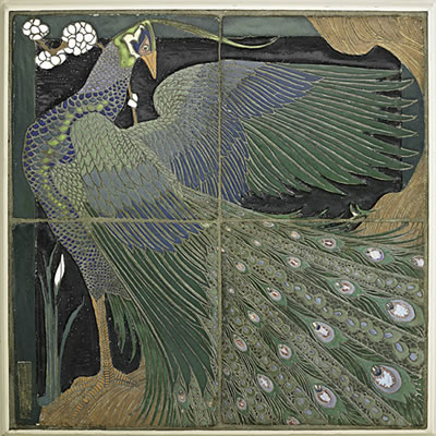 Sample artwork by Frederick Hurten Rhead (1880 - 1942), known for ceramic art pottery vases - View similar artists and auction records