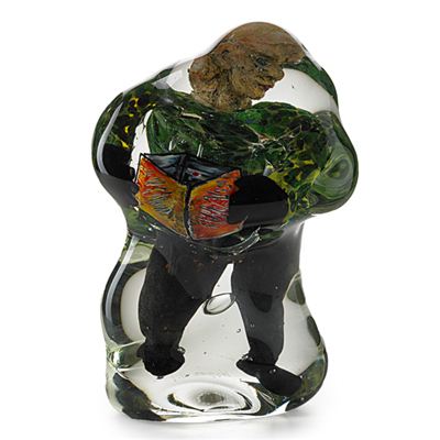 Encased glass figural sculpture by David Hopper - Auction record, sale price, and art valuation. Compare with similar artists and explore comparable artworks.