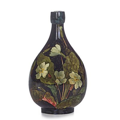 Small vase painted with primrose