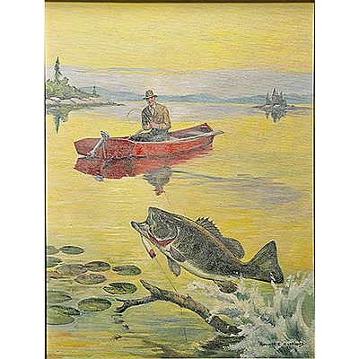 Man Fishing by Howard Livingston Hastings - Auction record, sale price, and art valuation. Compare with similar artists and explore comparable artworks.