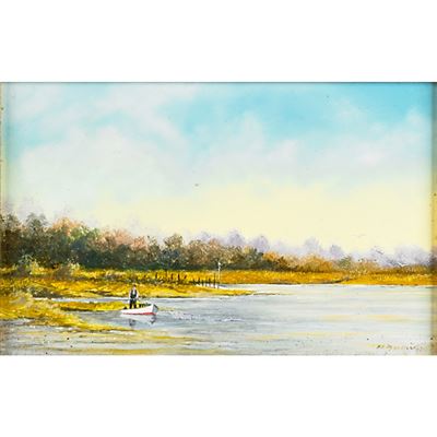 "Fishing for Live Bait" 1997 and "Pasture Bridge" 2006