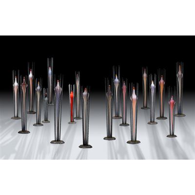 Nineteen "Cocoon" sculptures by Steven Robert (Steve) Tobin - Auction record, sale price, and art valuation. Compare with similar artists and explore comparable artworks.