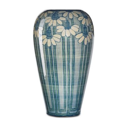 Fine early vase with cone flowers by Harriet Joor - Auction record, sale price, and art valuation. Compare with similar artists and explore comparable artworks.