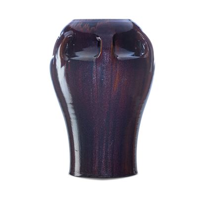 Large stoneware vase with handles