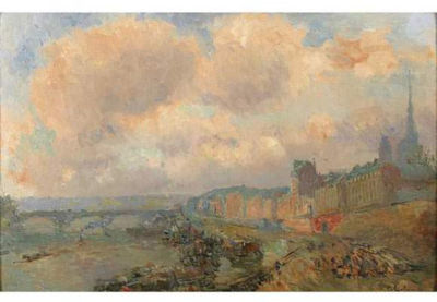 Rouen, le port des péniches