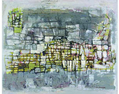 Grande composition abstraite by Shu Tanaka - Auction record, sale price, and art valuation. Compare with similar artists and explore comparable artworks.