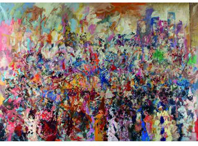 Sample artwork by Robert Lapoujade (1921 - 1993), known for portrait painting, films - View similar artists and auction records