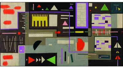 Composition abstraite. Etude pour un travail à fresque