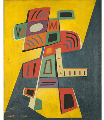 Sample artwork by Renato Righetti (1916 - 1982), known for painting - View similar artists and auction records