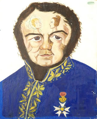 Portrait de Stendhal avec Mlle de la Motte et Mme Renale