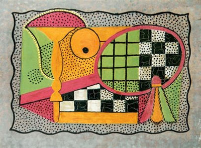 Nature morte au bilboquet, à la raquette et au volant