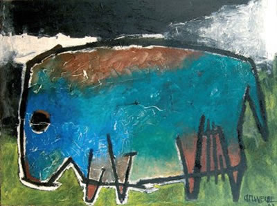 Une vache, 1960