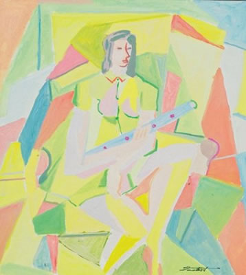 Flûtiste dans un fauteuil by Jean Faubert - Auction record, sale price, and art valuation. Compare with similar artists and explore comparable artworks.