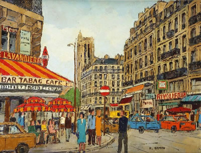 Sample artwork by Roland Hamon (1909 - 1987), known for paintings - View similar artists and auction records