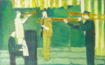 Les Musiciens, 1957. by Bernard Bygodt - Auction record, sale price, and art valuation. Compare with similar artists and explore comparable artworks.
