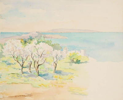 Maison du peintre Félix Guyot-Guillain à Sainte-Monique; Maison au bord du Golfe de Tunis; Amandiers au bord de la mer; Mosquée de Douar Chott et Rue tunisienne by Louise Marie Peyre - Auction record, sale price, and art valuation. Compare with similar artists and explore comparable artworks.