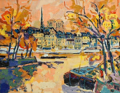 Sample artwork by Marc Bouteau (Born 1935), known for painting - View similar artists and auction records