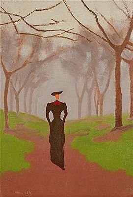 Sample artwork by Charles Lacoste (1870 - 1959), known for landscape, city structures, figures, portraits and still life, tapestry design - View similar artists and auction records