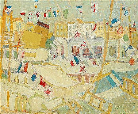 Fête sur le port de Cannes le14 juillet by Véronique Veron - Auction record, sale price, and art valuation. Compare with similar artists and explore comparable artworks.