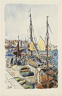 La Voile jaune, Les Sables d'Olonne ; L'Île d'Olonne, Vendée.