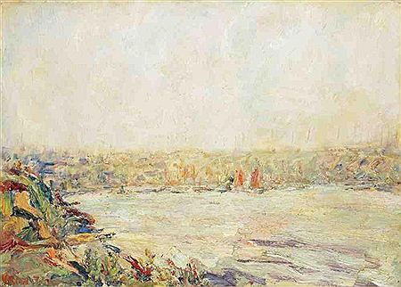 Les voiles roses en Bretagne by Paul Kron - Auction record, sale price, and art valuation. Compare with similar artists and explore comparable artworks.