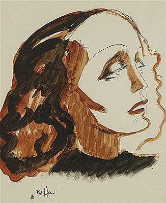 Tête d?Édith Piaf.