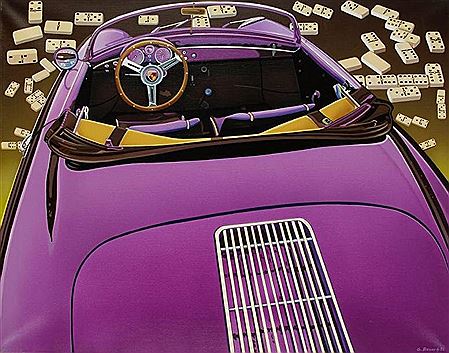 Porsche et dominos