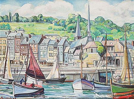 Honfleur, bateaux dans le bassin by Stephane Sciortino - Auction record, sale price, and art valuation. Compare with similar artists and explore comparable artworks.