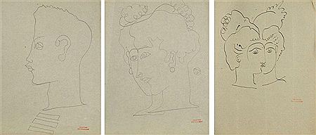 Visages, personnages (22) by Jean Bourgoint - Auction record, sale price, and art valuation. Compare with similar artists and explore comparable artworks.