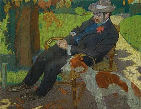 Portrait de Jean Psichari au jardin du Luxembourg