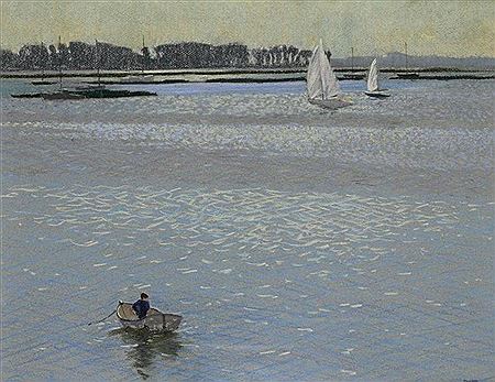 Pêcheur à la barque