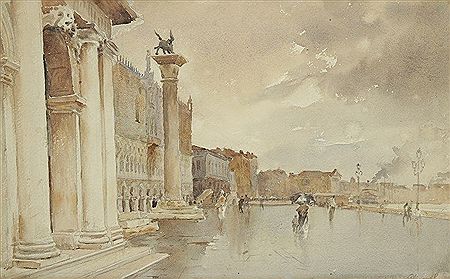 Venise, le Palais des Doges sous la pluie by Pierre Vignal - Auction record, sale price, and art valuation. Compare with similar artists and explore comparable artworks.