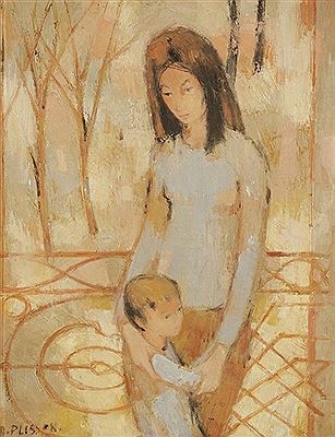 Femme et enfant.