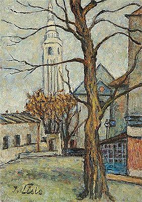 Arbre devant l'église
