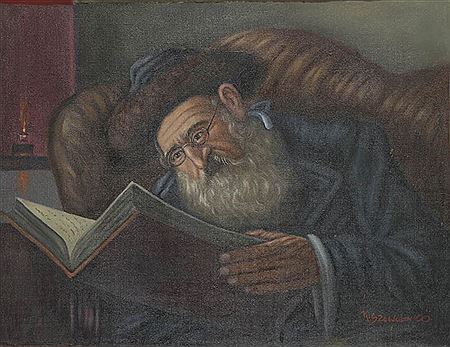 Rabbin à la lecture