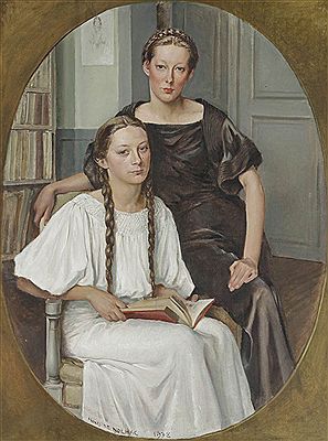 Élizabeth et Renée de Nolhac, filles de l'artiste